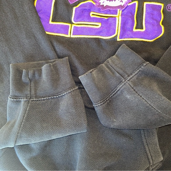 LSU Black and Purple Hoodie Vintage Blue 84 Large Grail - Picture 9 of 10